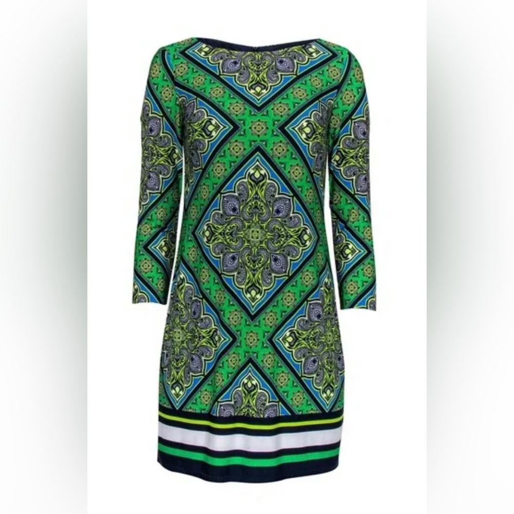 Vince Camuto size 8 lined sheath dress Gorgeous Print